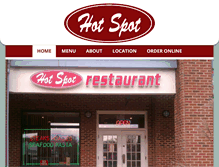 Tablet Screenshot of hotspotfamilyrestaurant.com